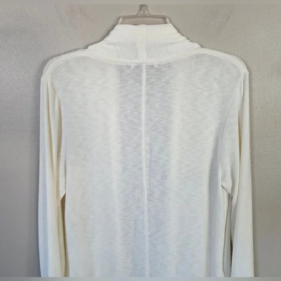 Michael Stars Off White Duster Cardigan Women's Long Sleeve Sweater Size Large - Picture 5 of 11